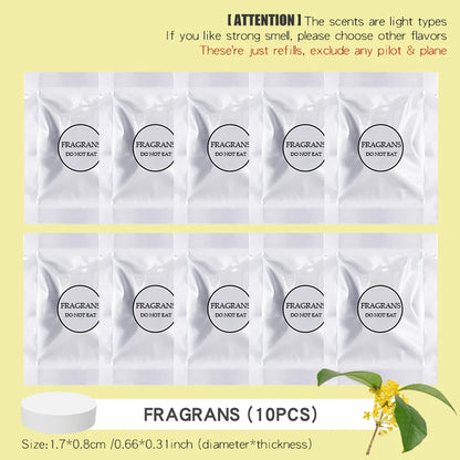 Just Refills!exclude any plane/pilot dog bear car air freshener replacement tablets fragrance pods aroma supplement perfume pads