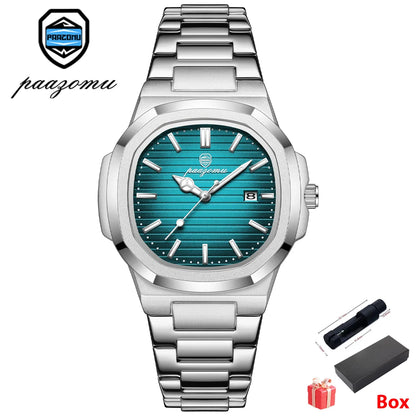 2026 New For Men Fashion Brand Male Watch Waterproof Luminous Stainless Steel Watches  Date Week Casual Quartz Men's Clock Reloj