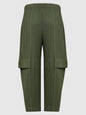Miyake Pleated Men Cargo Pants Pleated Straight Pants Loose Overalls Men Baggy Black Trousers Fashion Casual Streetwear Pants