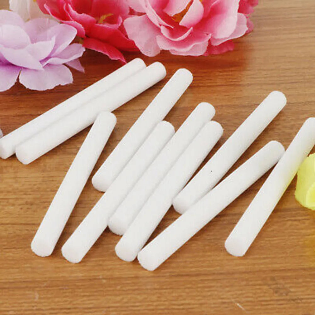 50 Pcs Car Humidifier Cotton Stick Diffuser Replacement Filter Sponges Refill Sticks Filter Auto Aroma Oil Diffuser Sponges