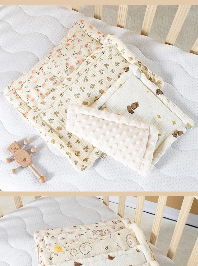 Napping for Newborn Sweat Absorption Breathable Cotton Baby 0-6 Months Universal Pillow