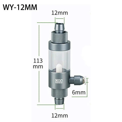 Aquarium CO2 Diffuser Observable Quick Insertion Anti Reflux CO2 External Nebulizer Fish Tank External CO2 Nebulizer Diffuser