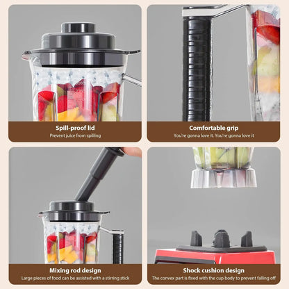 9500W Fuel Table Blender Juicer Smoothie Maker 3-In-1 0.5/1.5/3L Container Food Processor Blenderboxer for Ice Nut Fruit