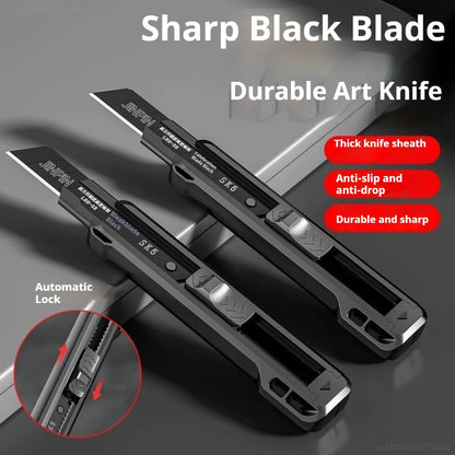 Heavy Duty Utility Knife Large Thickened Wallpaper Cutter Snap Off Cutter Blades Cutter Sharp Paper Cutting Knives Multi Purpose
