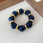 Acrylic Irregular Square Round Beaded Bracelet Bangle for Women Imitation Stone Chain Bracelet Hand Accessories Couple Gifts K