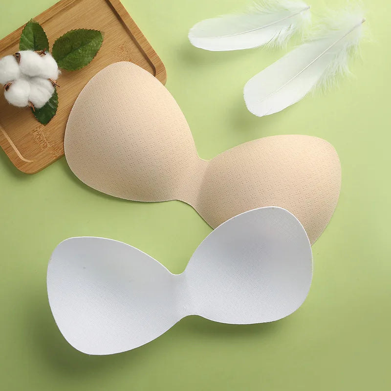 1 Pair Women Summer Swimsuit Padding Inserts Sponge Foam Bra Pads Chest Cup Breast Bra Bikini Insert Chest Pad