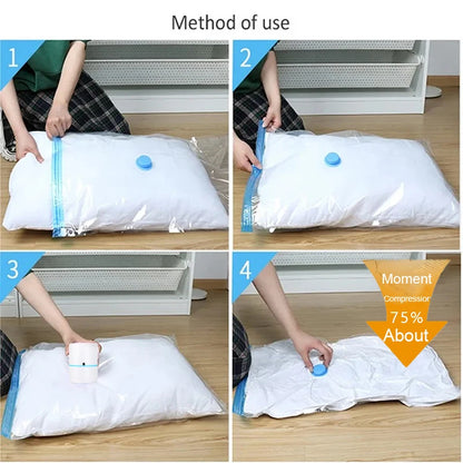 Vacuum Bag Electric Pump Compression Bag Pump Mini Vacuum Sealing Machine Travel Space Saving Clothing and Food Organizers