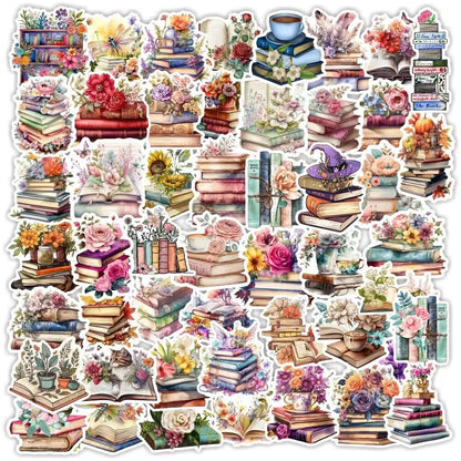 10/50/100pcs Mix Kawaii Smut Bookish Dark Romance Reading Book Stickers Aesthetic DIY Scrapbooking Notebook Laptop Phone Sticker