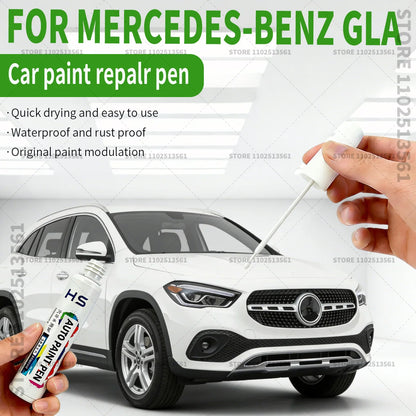 Car Paint Repair Pen Touch Up Scratch Remover DIY Auto Accessories For Mercedes-Benz GLA Jewel Blue Polar White Rose Gold Red