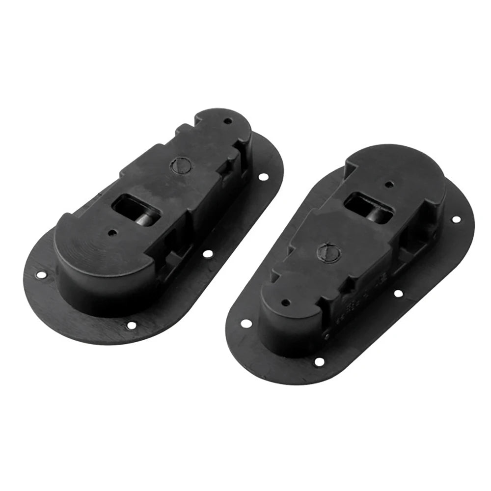 2Pcs Black Front Hood Engine Bonnet Pin Latch Lock Universal for Racing Car, Safety Protection with / without keys