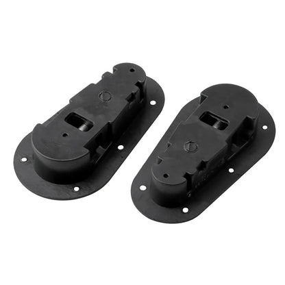 2Pcs Black Front Hood Engine Bonnet Pin Latch Lock Universal for Racing Car, Safety Protection with / without keys
