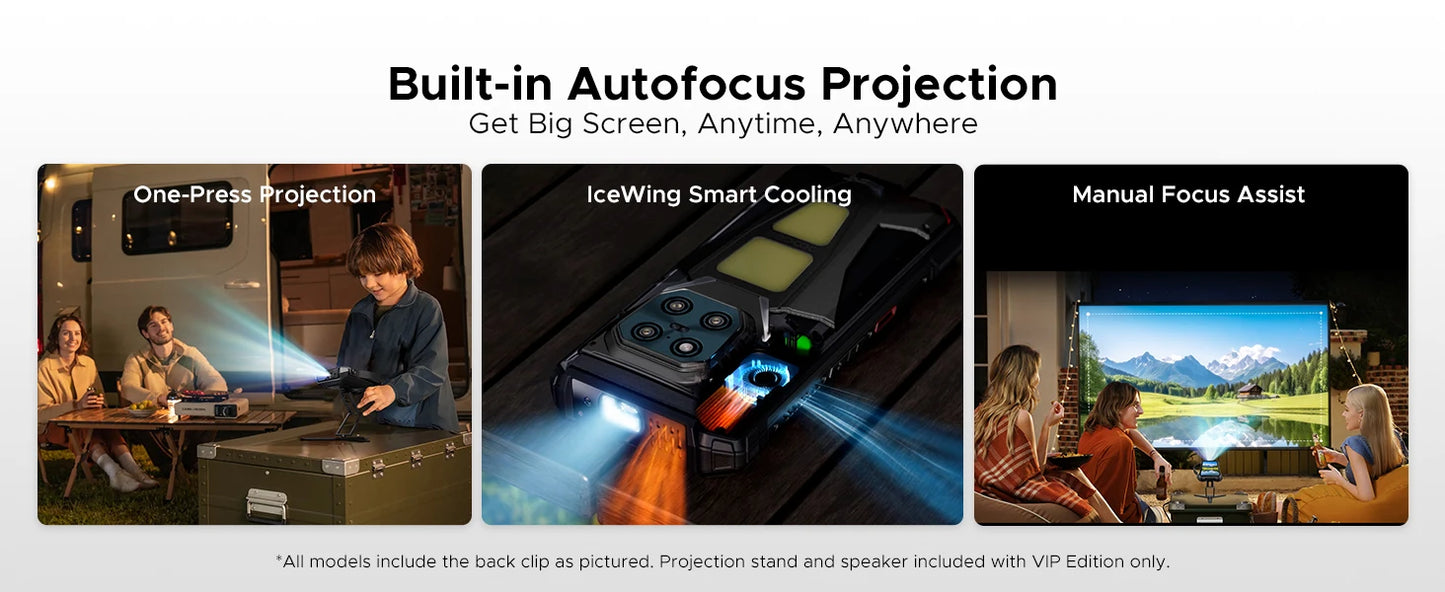 DOOGEE V Max Play 5G Projector Rugged Phone 6.78" Display 20500mAh Battery Dual Camping lights Dimensity 7300 NFC Smartphone