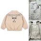 2025 KS Brand Winter Baby Boys Lambswool Jackets Vest Kids Clothes Girls Cherry Jackets Outerwear Coats Flight Suit Jackets 1-9Y