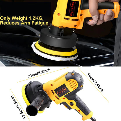 Podofo Car Polisher 0-3600 RPM 700W Electric Polishing Tool Variable Speed Car Polishing Machine for Car Waxing Sealant Coating