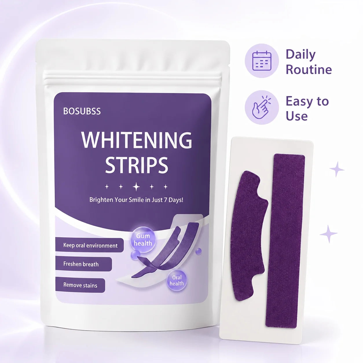 16/8/4pcsWhitening Strips for Teeth, At-Home Smile Care Strips, Easy-Use Oral Beauty Strips for Daily Routine, Bright Smile Appe
