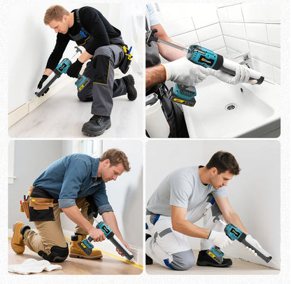 Gisam Electric Caulking Gun Glue 400KG 6Gear Cordless Glass Glue Gun Adhesive Glue Sealant Power Tool For Makita 18V Battery Pin