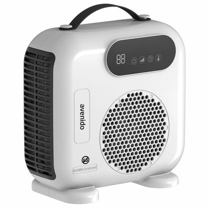 2000W fan with remote control heater electric timer LED panel fan function cold blast temperature range 15-40 °C