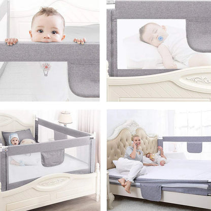 150 / 180/200/cm bed Protection toddler room accessory for boys and girls gray Pink blue bed