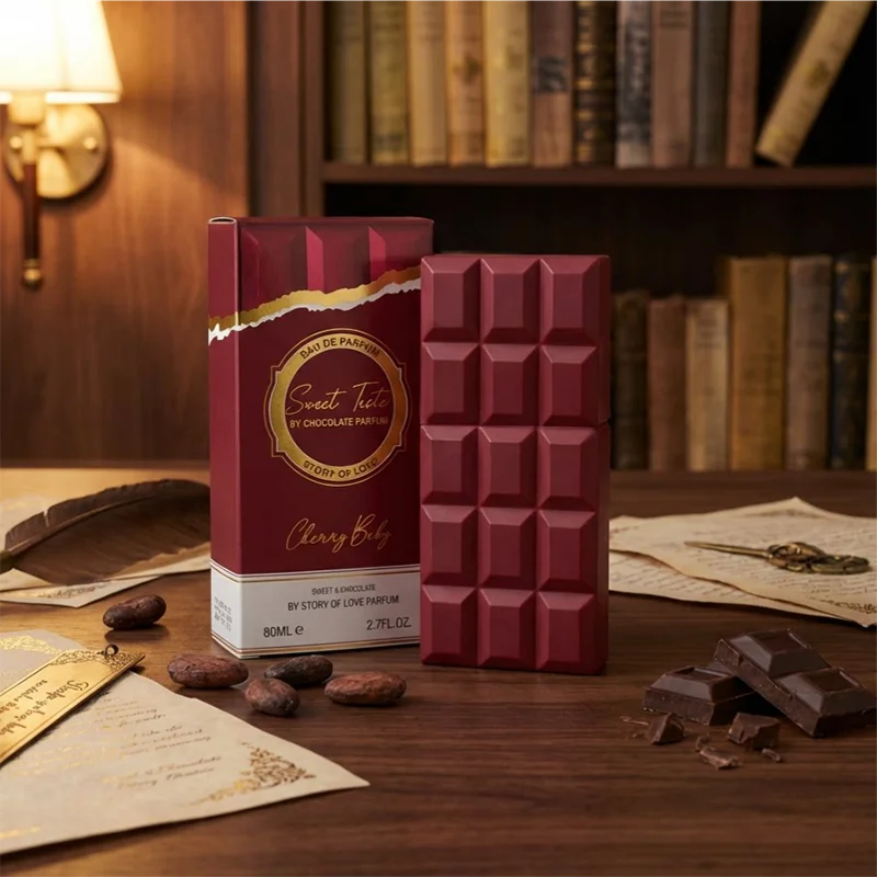 Sweet Chocolate Unisex Perfume 100ml Sweet Fragrance Long-lasting Scent Body Spray Creative Design Must-have For Daily Commutes