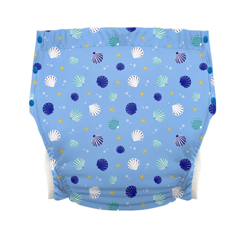 Breathable Adult Cloth Diaper Waterproof Old Man's Diaper Pants Reusable Diapers Trouser Pocket Anti-leak Breathable Nappy Pads