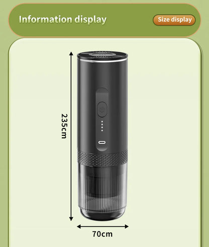 20 Bar Self-Heating Wireless Portable Espresso Maker, One-Click Automatic Extraction Mini Coffee Machine, Multi Capsule Compatible Rechargeable Travel Coffee Maker, Compact Portable Coffee Brewer for Car, Road Trip, Camping,