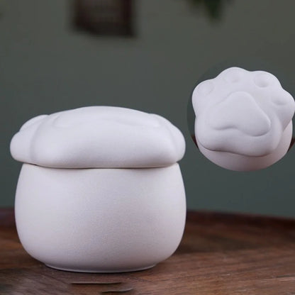 Ceramic Urn Dog Hair and Teeth Storage Pets Memorials Urn for Dogs Ashes Sealed and Moisture-proof Pet Souvenir Products