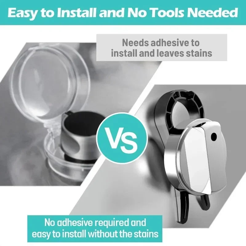 Stove Knob Locks Child Proof Safety Covers for Gas Burner Oven Knobs Includes Door Handle Guards for Complete Home Protection