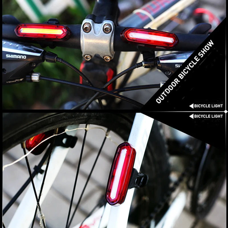 Bicycle Tail Lamp Waterproof Bicycle Light LED Bike Rear Lights High Bright Night Cycling Safety Warning Lamp Road MTB Lantern