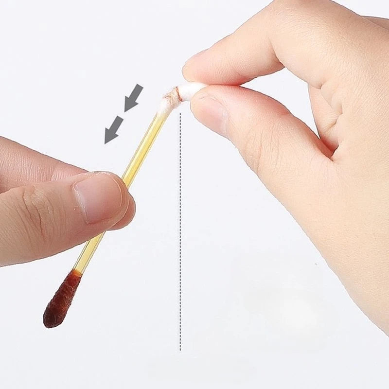 50Pc Disposable Iodine Cotton Swab Medical Alcohol Emergency First Aid Kit Stick Individually Wrapped for Travel Outdoor Bruise
