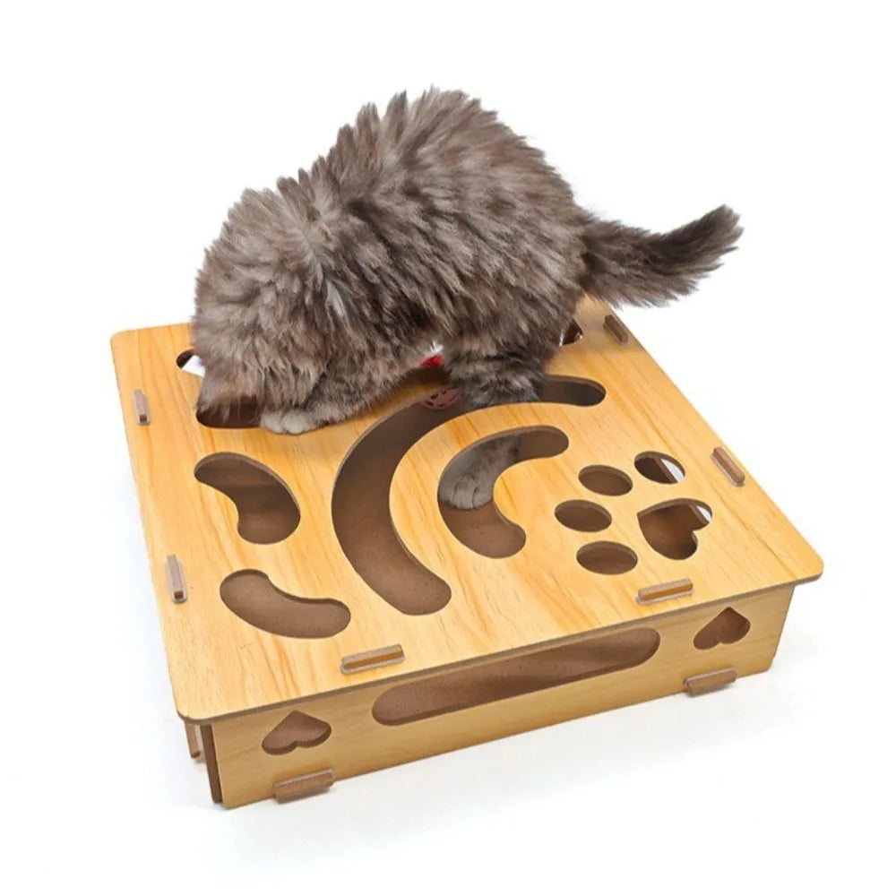 Durable With Bell Ball Cat Scratching Posts Interactive Maze Tunnel Interactive Cat Pet Entertainment Supplies for Kitten