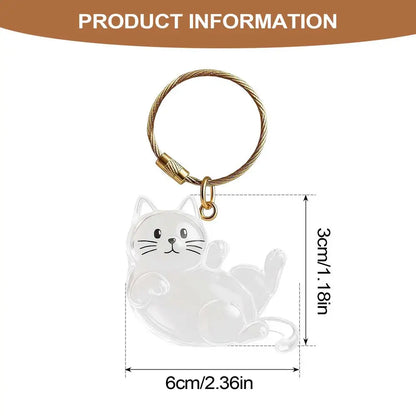 2x3x6cm Pet Hair Keychain Holder, Portable Cat Dog F ur Pendant For Bag, Keepsake Key Ring For Backpack Purse Wallet, Cute Gift