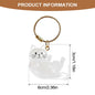 2x3x6cm Pet Hair Keychain Holder, Portable Cat Dog F ur Pendant For Bag, Keepsake Key Ring For Backpack Purse Wallet, Cute Gift