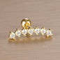 1PC 316L Stainless Steel Geometry Stud Earrings For Women Fashion Star Moon Lobe Daith Helix Cartilage Earring Piercing Jewelry