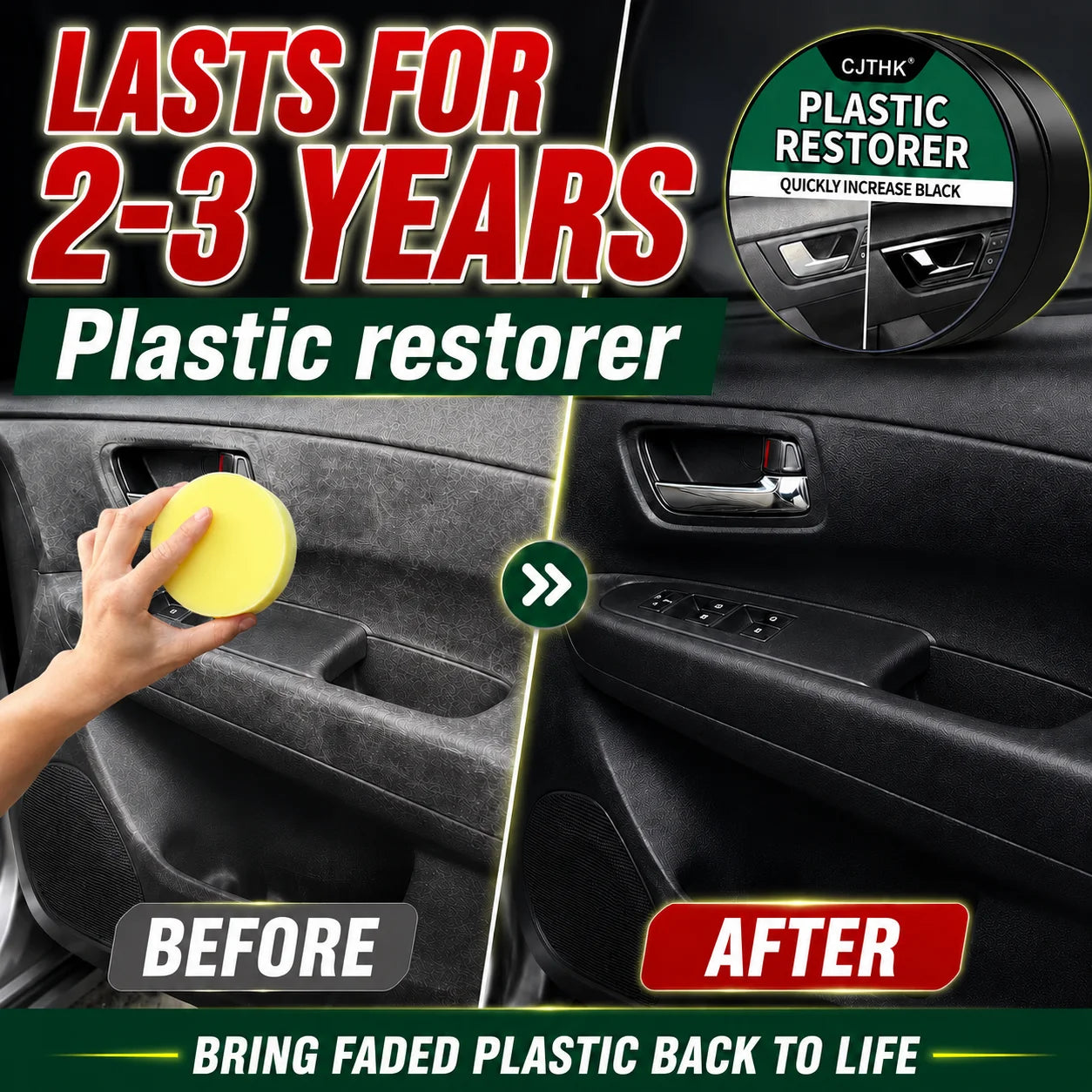 Car Plastic Restorer Leather Plastic Interior Panel Renewal Wax Coating Cream Repair Gloss Auto Rubber Tire Surface Polish Care