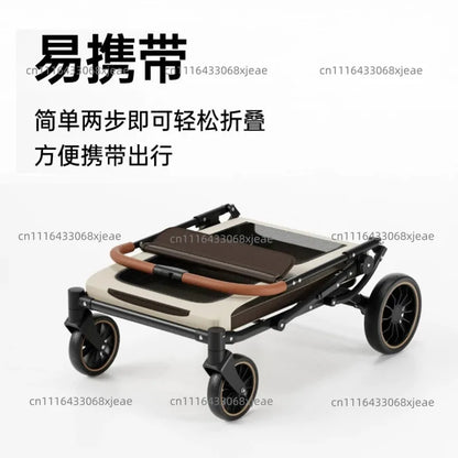 Medium and large dog multi-function pet cart travel cart portable foldable