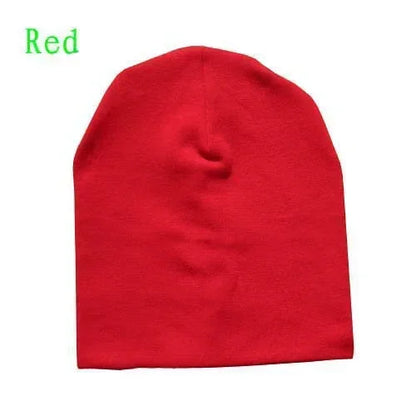 6M-3Y Baby Knitted Hat Scarf Set Solid Color Cotton Hip Hop Beanie Warm Toddler Cap for Boys Girls Spring Autumn Winter