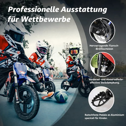 Rfn 150 Electric Dirt Bike- Off-Road Kids Electric Motorcycle, 200W, 2 Speeds, for Boys & Girls, Electric Vehicle