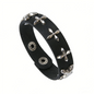New Punk Dark PU Bracelet For Women Men Hip Hop Rock Chain Multi Layered Bracelet Trend Retro Gothic Jewelry Dancer Accessories