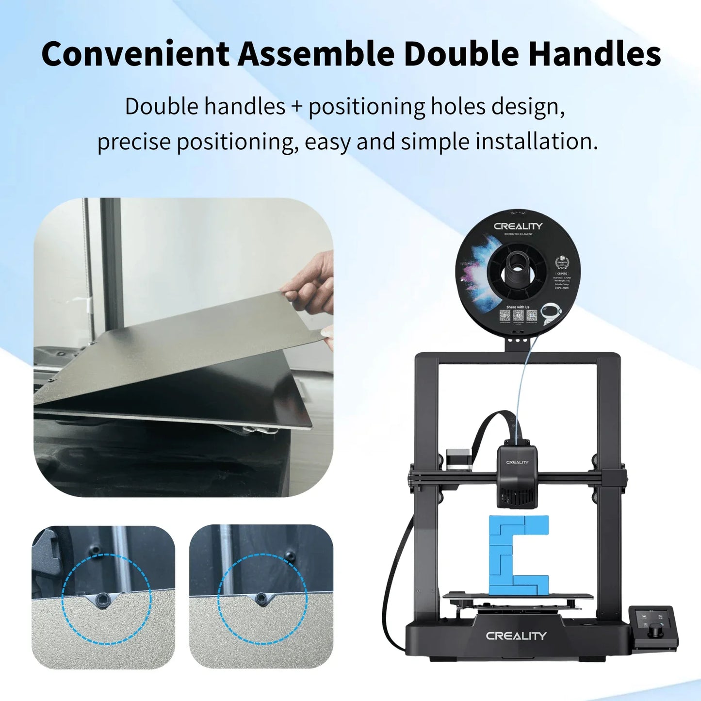 PEI Magnetic SHEET For Creality K1 PEI Build Plate K1C Bed Creality k1 Build Plate 235mmx235mm Ender 3 v3/ Ender 5 S1 pro hotbed
