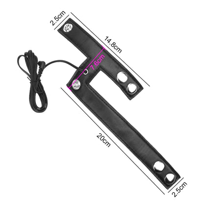 Electric Shocker Anal Butt Plug,E stim Electrosex Penis Ring ,Nipple Electrostimulation Cockring Chastity Cage E-stim Bdsm Toys