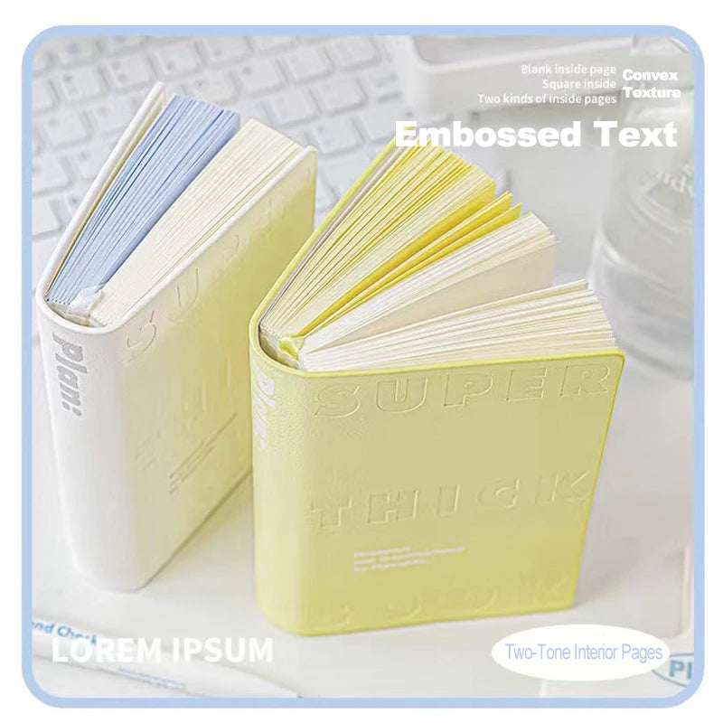 Notebook Color Brick Notebook High Appearance Thickened Portable Handbook Student Specific Mini Pocket Small Notebook Blank Note