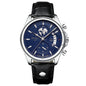 POEDAGAR Luxury Man Wristwatch Chronograph Date Waterproof Leather Men Watch Casual Quartz Men's Watches Sports Male Clock Reloj