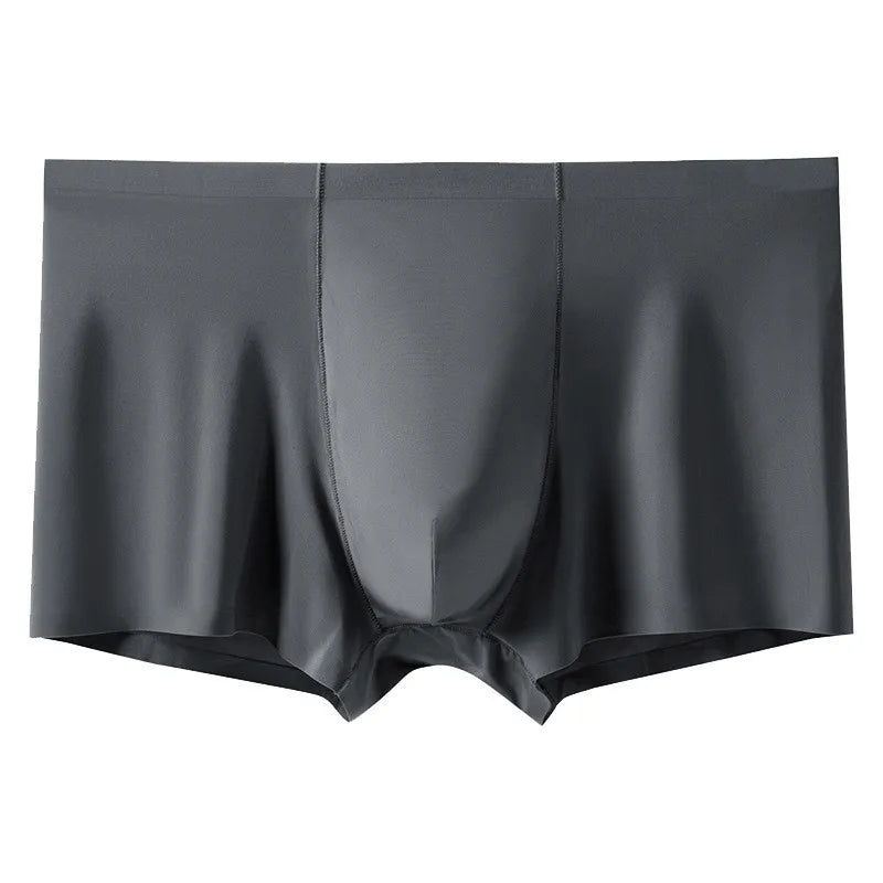 L-Xxxl Seamless Eisse Ide Boxer Men Solid Color Male Underpants Ultra Thin Sexy Underwear Summer Cool Trunk Shorts
