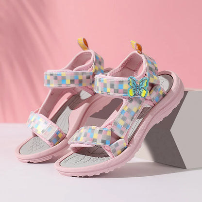 Summer Children Sandals Baby Girls Toddler Soft Non-slip Princess Shoes Baby Cute Pearl Princess Dance  Kids Performance Prop