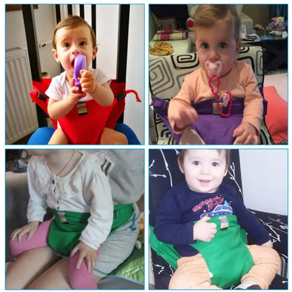 Baby Meal Feeding Safety Strap Portable Child Seat Harness Baby Meal Strap Prevent Toddler from Falling Foldable Portable Carry