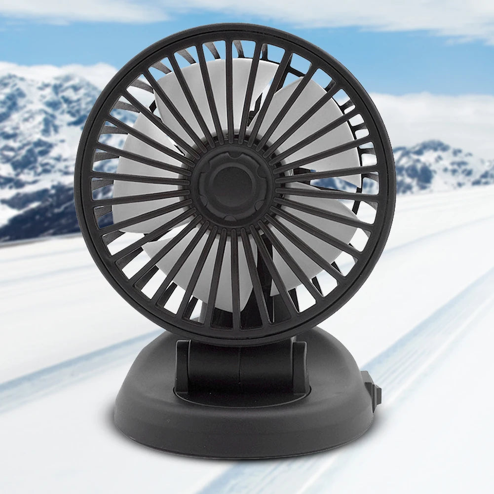 Mini Vehicle Cooling Device Adjustable 5/12/24V Car Air Cooler 2 Speed Automobile Vehicle Accessories