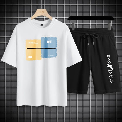 Summer Quick Drying Men's Sets Fashion Tracksuits Casual Breathable Short Sleeve 3D Printed Sports T-shirt+Shorts Basketball Set