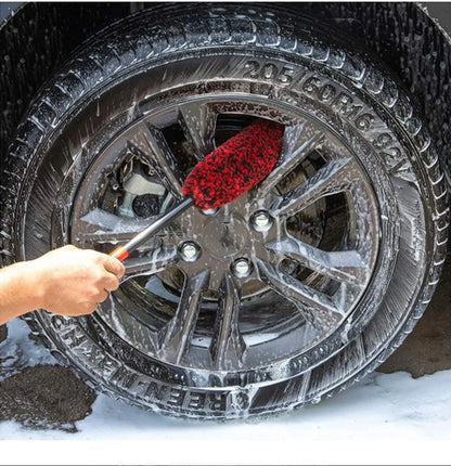 SEAMETAL Car Wheel Detailing Brush Bendable Auto Wheel Woolies Brushes Car Cleaning Tools for Car Rim Tire Washing Accessories