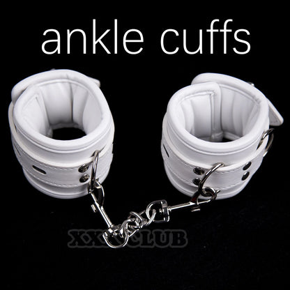Puppy Play Soft and Comfortable Bondage Restraints Handcuffs Collar Wrist Ankle Cuffs for Fetish Erotic Adult Sex Games Couple