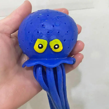 Baby Bath Toys Sponge Water Absorbing Octopus Squeezing Stress Relief Toys Summer Swimming Play Water Bath Toy for Children